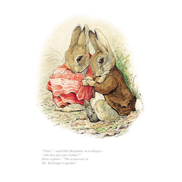 Peter Rabbit & Benjamin Unframed Limited Edition Print