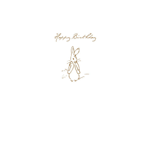 Peter Rabbit Sketch 'Happy Birthday' Card