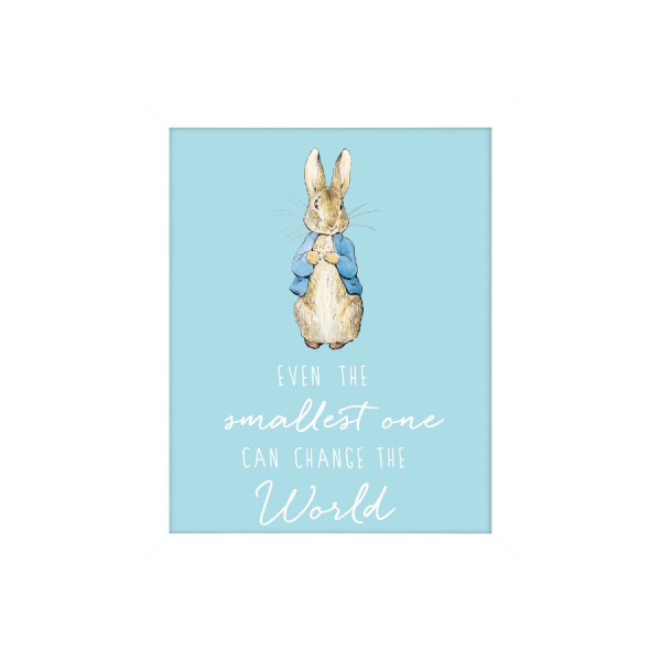 Peter Rabbit 'Change the World' Artko Mounted Print