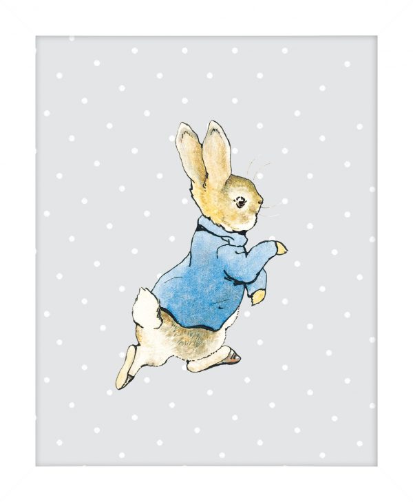 Peter Rabbit Running Artko Mounted Print - Beatrix Potter Shop