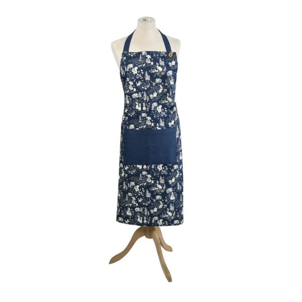 Peter Rabbit Classic Dark Blue Pattern Apron