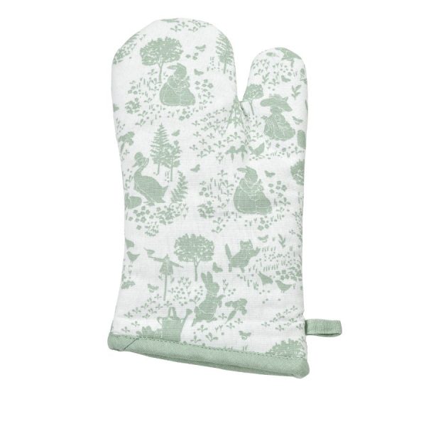 Peter Rabbit Classic Green Pattern Single Oven Glove