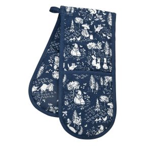 Peter Rabbit Classic Dark Blue Pattern Double Oven Glove