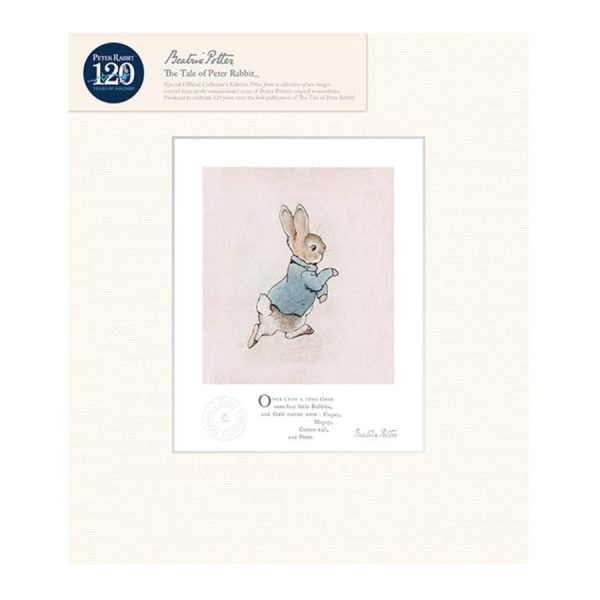 Peter Rabbit Running Mounted Limited Edition Print