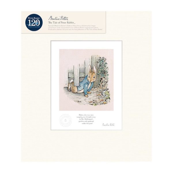 Peter Rabbit Under The Gate! Mounted Limited Edition Print