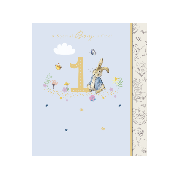 Peter Rabbit, Special Boy is 1 Birthday Card