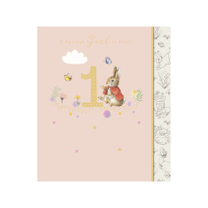 Flopsy Bunny, Special Girl is 1 Birthday Card