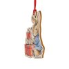 Peter Rabbit With Presents Wooden Hanging Ornament