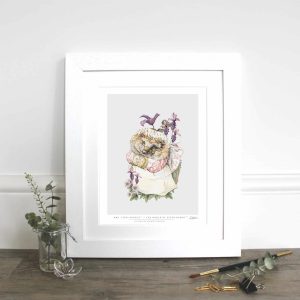 Mrs. Tiggy-Winkle 10×12″ Mounted Fine Art Print