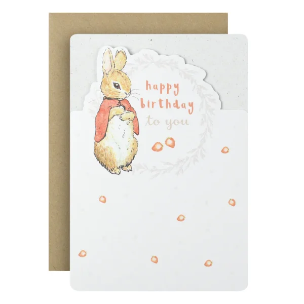 Flopsy Bunny Happy Birthday Card