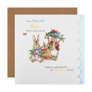 Peter Rabbit & Benjamin Bunny Son Card