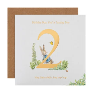 Peter Rabbit 2nd Birthday Boy Card