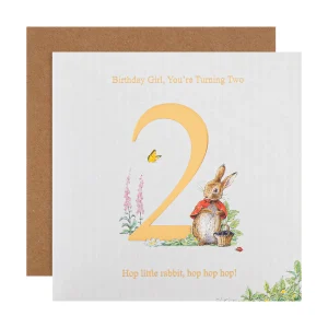 Flopsy Bunny 2nd Birthday Girl Card