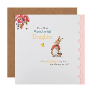 Flopsy Bunny Wonderful Daughter Birthday Card