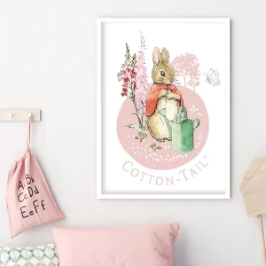 Cotton Tail Garden Circle Framed Print