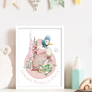 Jemima Puddle-Duck Garden Circle Framed Print