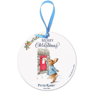 The Original Metal Sign Co – Peter Rabbit Posting a Letter Christmas Decoration