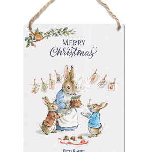 The Original Metal Sign Co – Mrs Rabbit Christmas Dangler