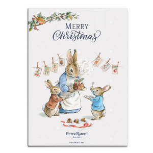 The Original Metal Sign Co – Mrs Rabbit Christmas Fridge Magnet