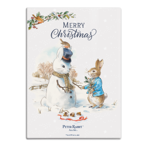 The Original Metal Sign Co – Peter Rabbit & Snow Rabbit Christmas Fridge Magnet