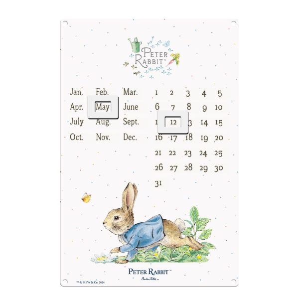 The Original Metal Sign Co – Peter Rabbit Perpetual Calendar