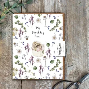 Mrs Tiggy-Winkle Big Birthday Love Card