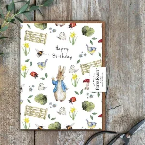 Peter Rabbit Happy Birthday Card